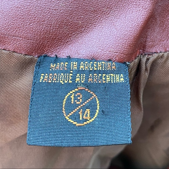 Vintage 70s Leather Tailored Belted Trenchcoat - Picture 10 of 16